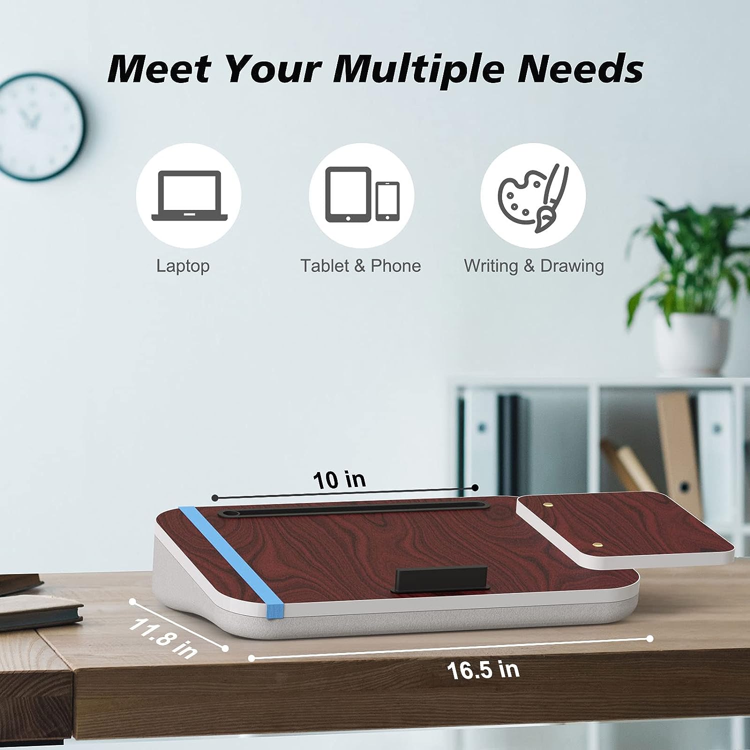 Lap Desk With Cushion - Laptop/Tablet Holder