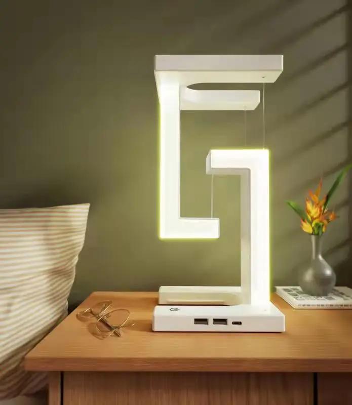 Creative Suspension Table Lamp With Wireless Charging