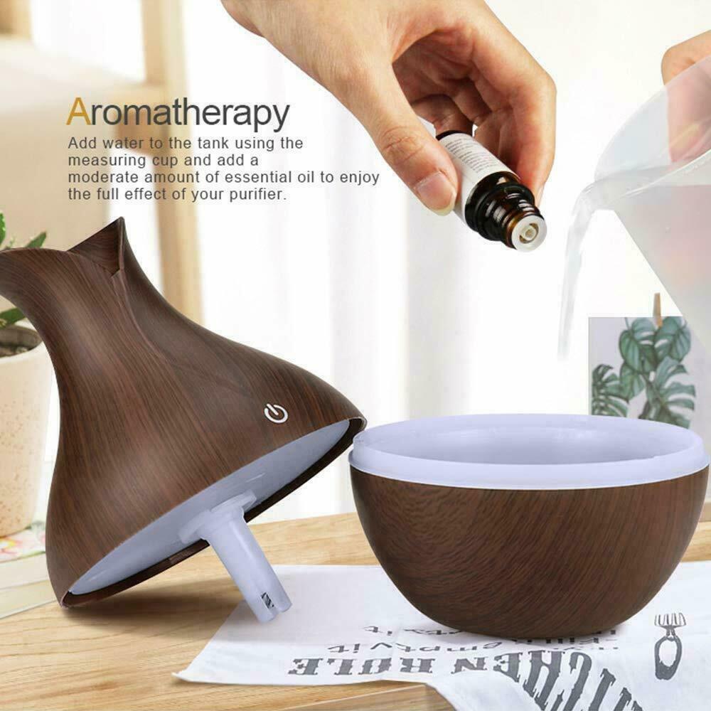 Ultrasonic Oil Humidifier with LED Lights