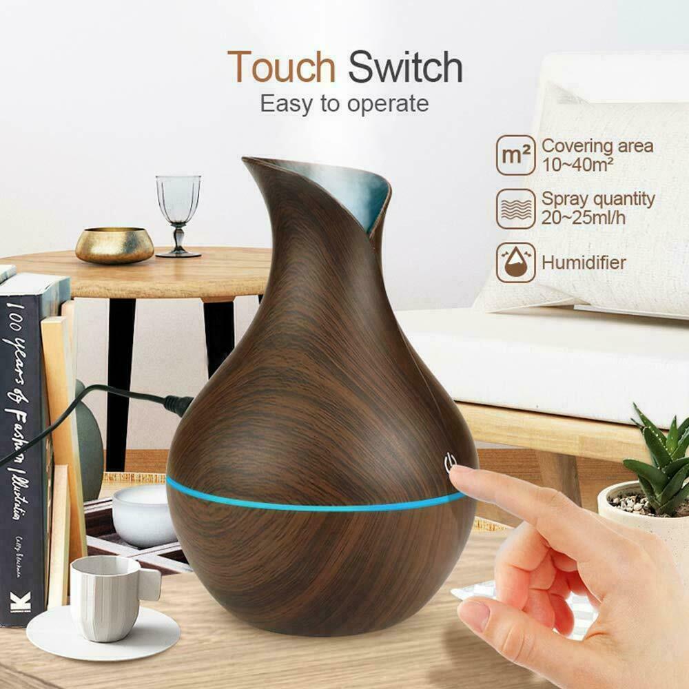 Ultrasonic Oil Humidifier with LED Lights