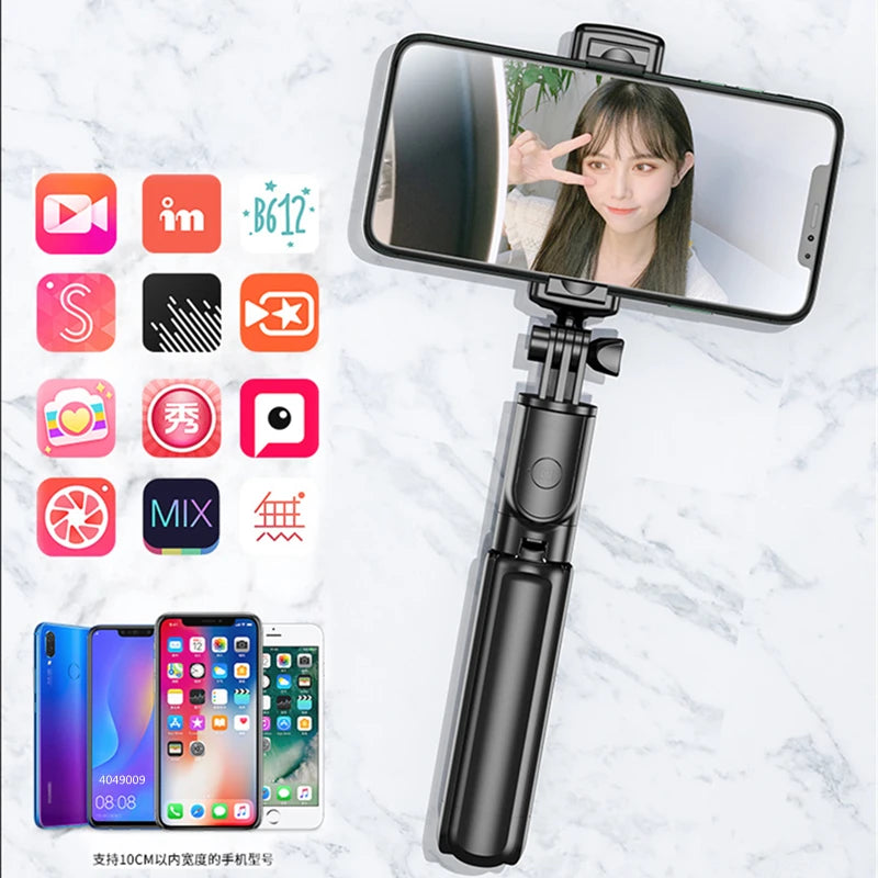 6 in 1 Wireless Bluetooth Selfie Stick