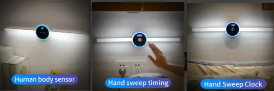 Smart Cabinet Light With Clock & Timing Sensor