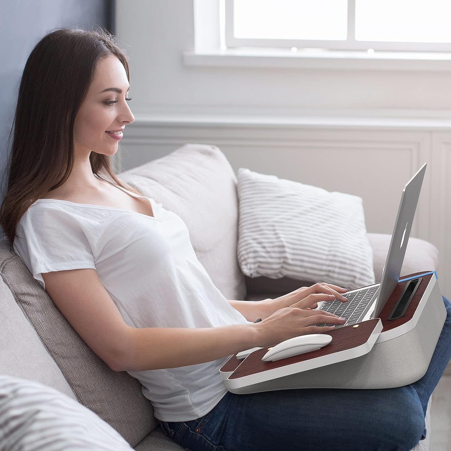 Lap Desk With Cushion - Laptop/Tablet Holder